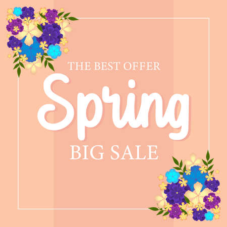 the best spring saleのイラスト素材
