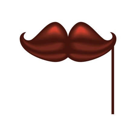 mustache in stickのイラスト素材