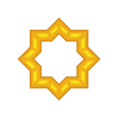 gold frame decorationのイラスト素材