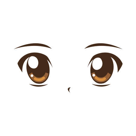 anime eyes iconのイラスト素材