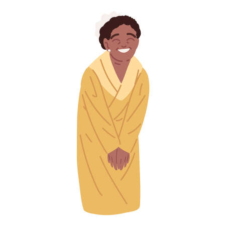 senior woman africanのイラスト素材