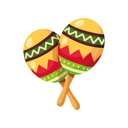 maracas music iconのイラスト素材