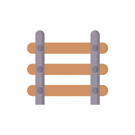 wooden fence iconのイラスト素材