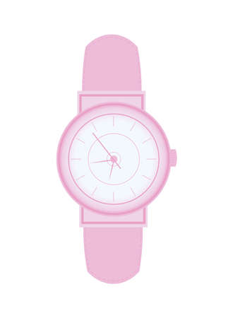 pink wristwatch iconのイラスト素材