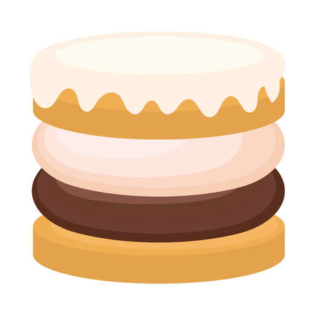 delicious cake dessertのイラスト素材