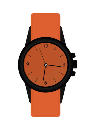 wristwatch time iconのイラスト素材