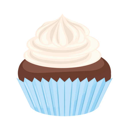 cupcake dessert foodのイラスト素材