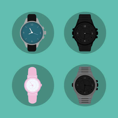 watches icon collectionのイラスト素材