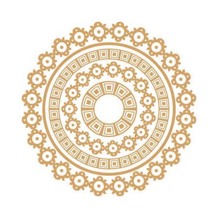 floral mandala decorationのイラスト素材