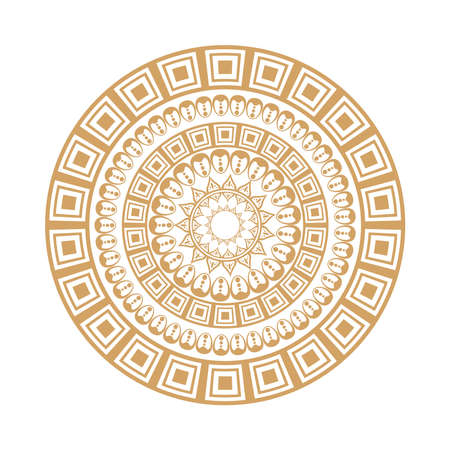 mandala pattern decorationのイラスト素材