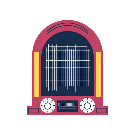 radio retro vintageのイラスト素材