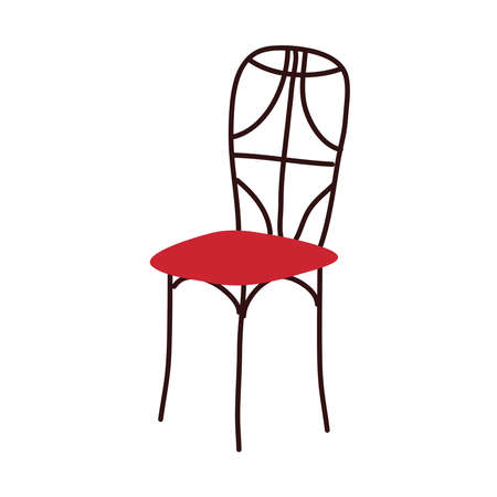 iron elegant chairのイラスト素材