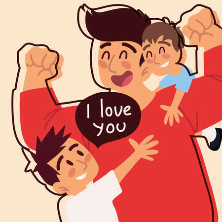 i love you father dayのイラスト素材