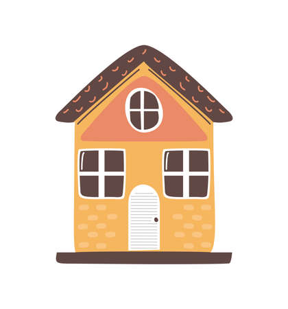 house facade cartoonのイラスト素材