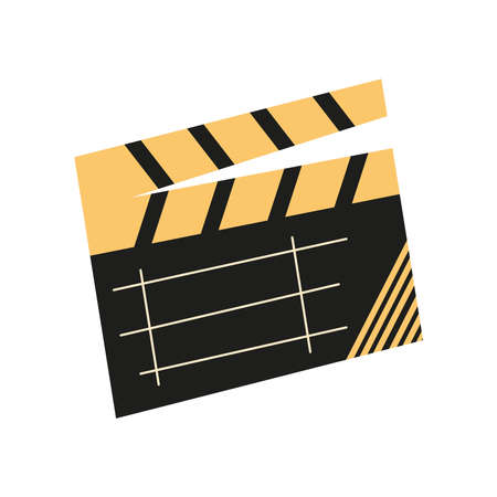 movie clapper equipmentのイラスト素材