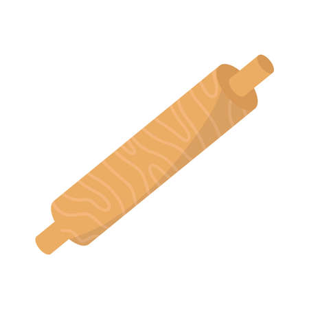 wooden rolling pin kitchenのイラスト素材