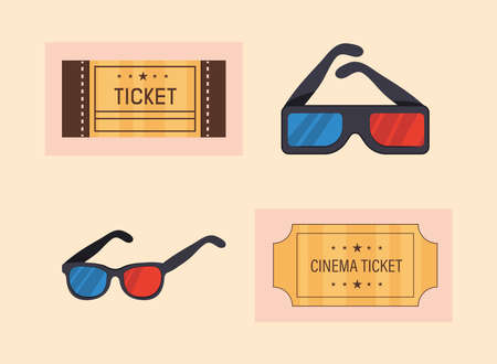 movie icons vectorのイラスト素材