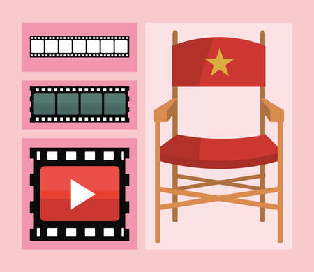 movie cinema and filmのイラスト素材