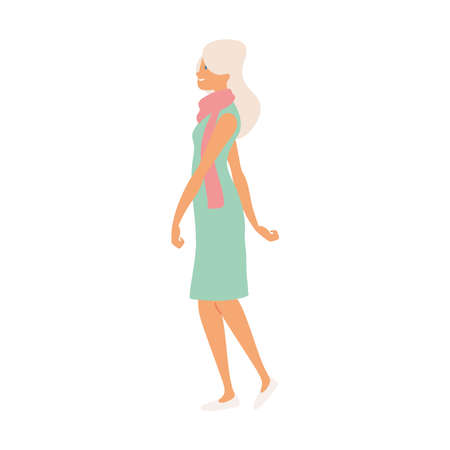 beautiful young womanのイラスト素材