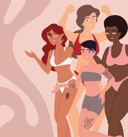 diversity and inclusionのイラスト素材