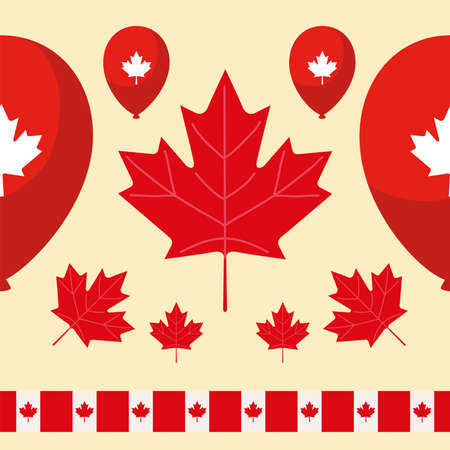 canada day independenceのイラスト素材