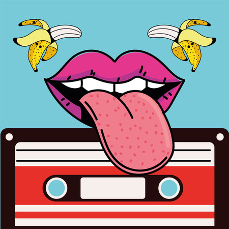 90s fashion retroのイラスト素材