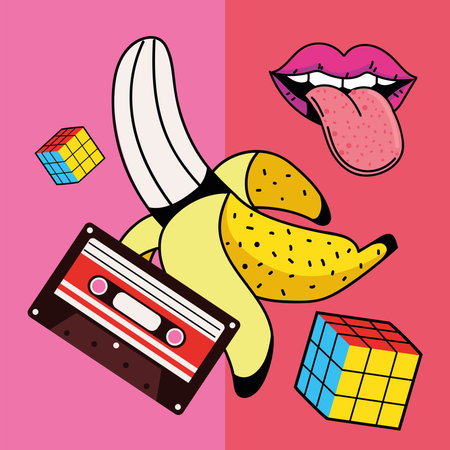 90s retro concept