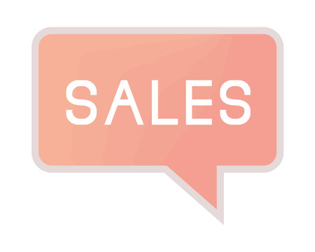 sales text in bubble