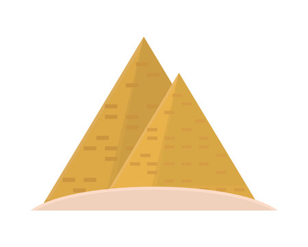 egyptian pyramid iconのイラスト素材