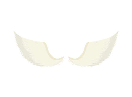 angel wings flat iconのイラスト素材