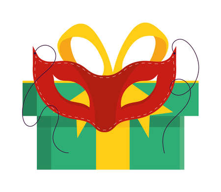 party gift and maskのイラスト素材