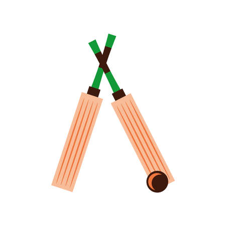 cricket bats and ballのイラスト素材