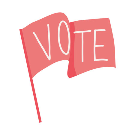 vote flag lettering