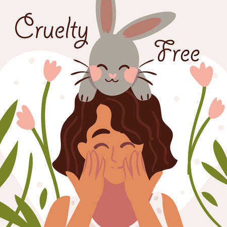 cruelty free cardのイラスト素材