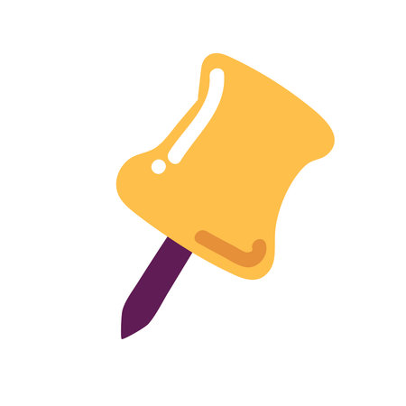 cartoon pushpin supplyのイラスト素材