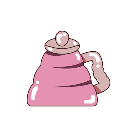 coffee kettle cartoonのイラスト素材