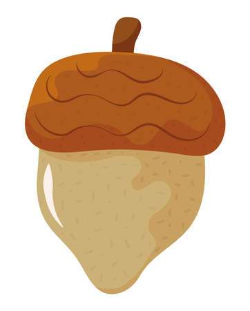 acorn nut iconのイラスト素材