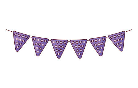 pennants decoration partyのイラスト素材