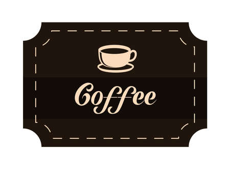 coffee label vintageのイラスト素材