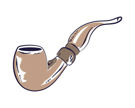 tobacco pipe iconのイラスト素材