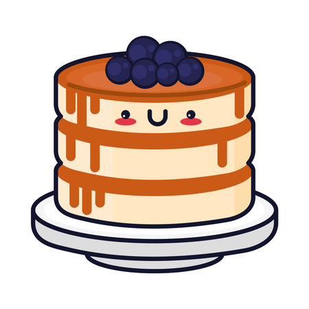 kawaii food pancakes