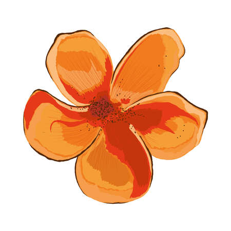 flower flat iconのイラスト素材