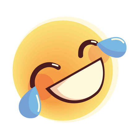 funny emoji iconのイラスト素材