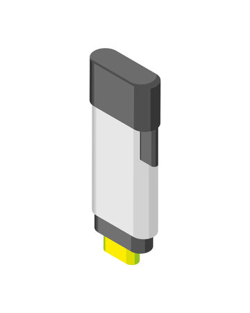 highlighter pen supplyのイラスト素材