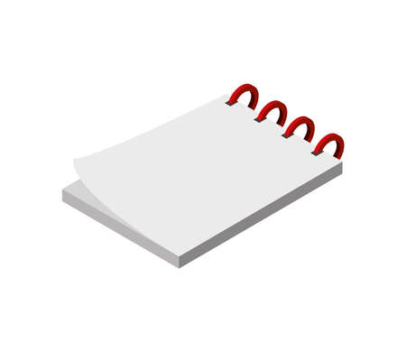 notepad school supplyのイラスト素材