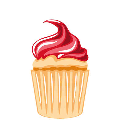 cupcake fast foodのイラスト素材