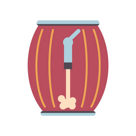 beer barrel drinkのイラスト素材