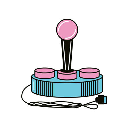 retro futuristic joystick deviceのイラスト素材