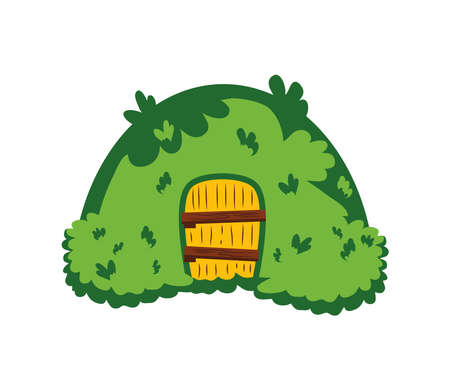 enchanted forest doorのイラスト素材