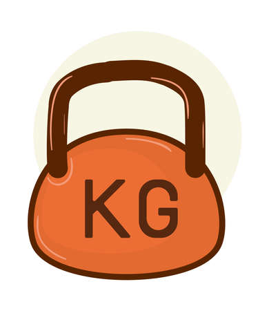 fitness weight sport iconのイラスト素材